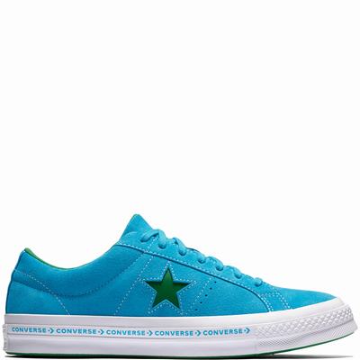 Converse One Star Pinstripe Low Tops Mens - Green Shoes (876LHBPW)